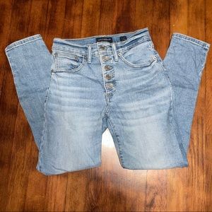 Lucky brand skinny cropped blue lightwash jeans